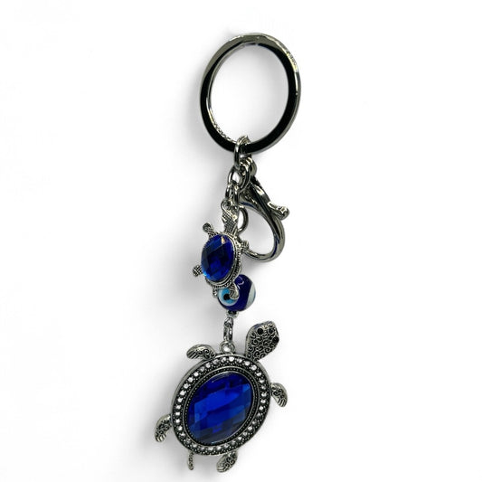 Lucky Turtle Evil Eye Keychain