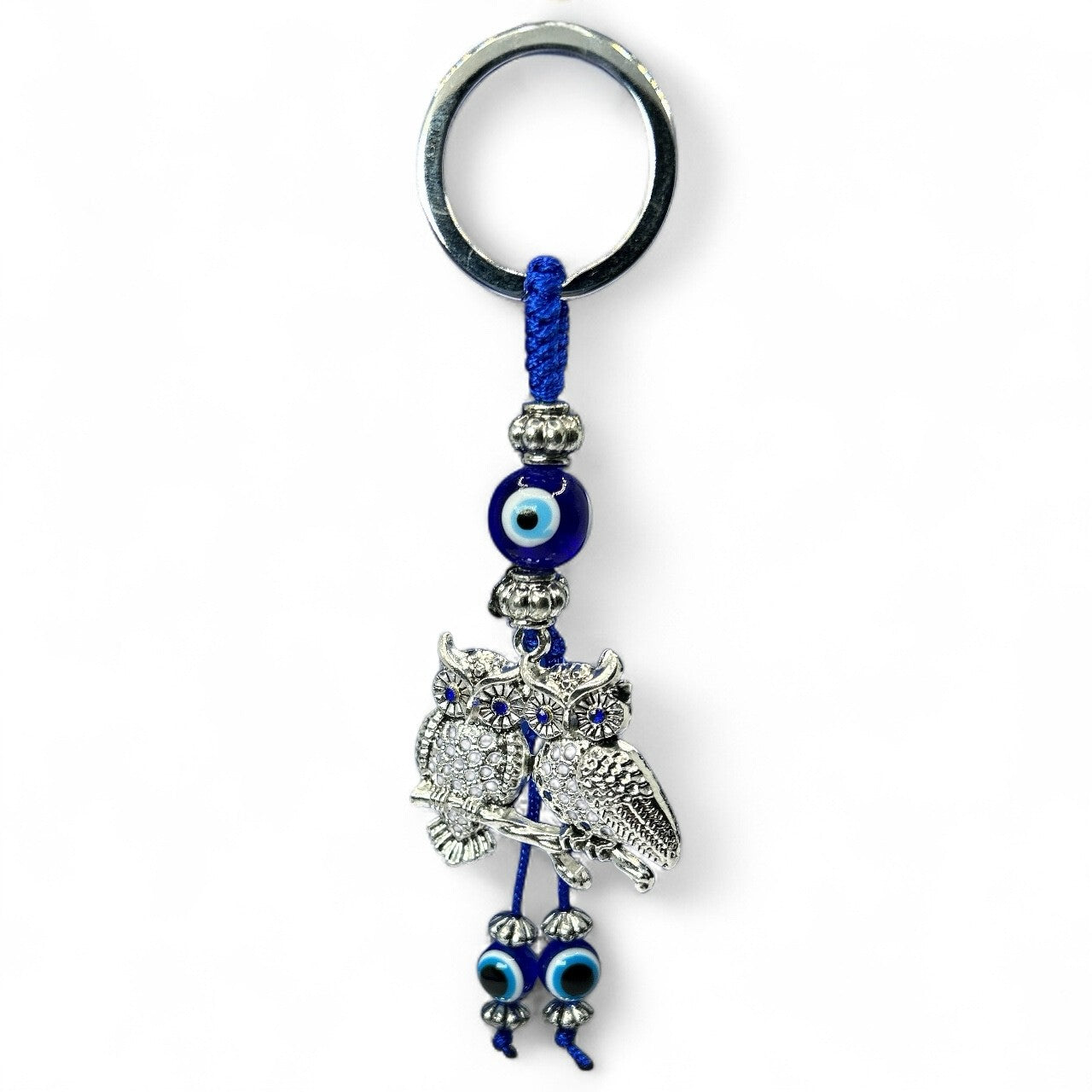 Twin Owl Evil Eye Charm