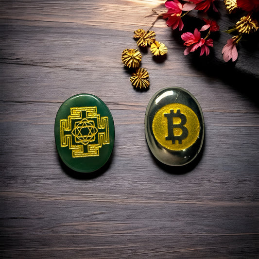 Mahalaxmi Sri Yantra & A Pyrite Blessing Coin