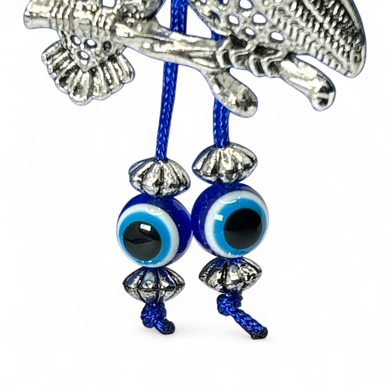 Twin Owl Evil Eye Charm