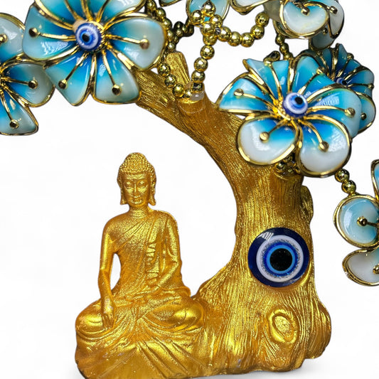 Golden Buddha Evil Eye Tree