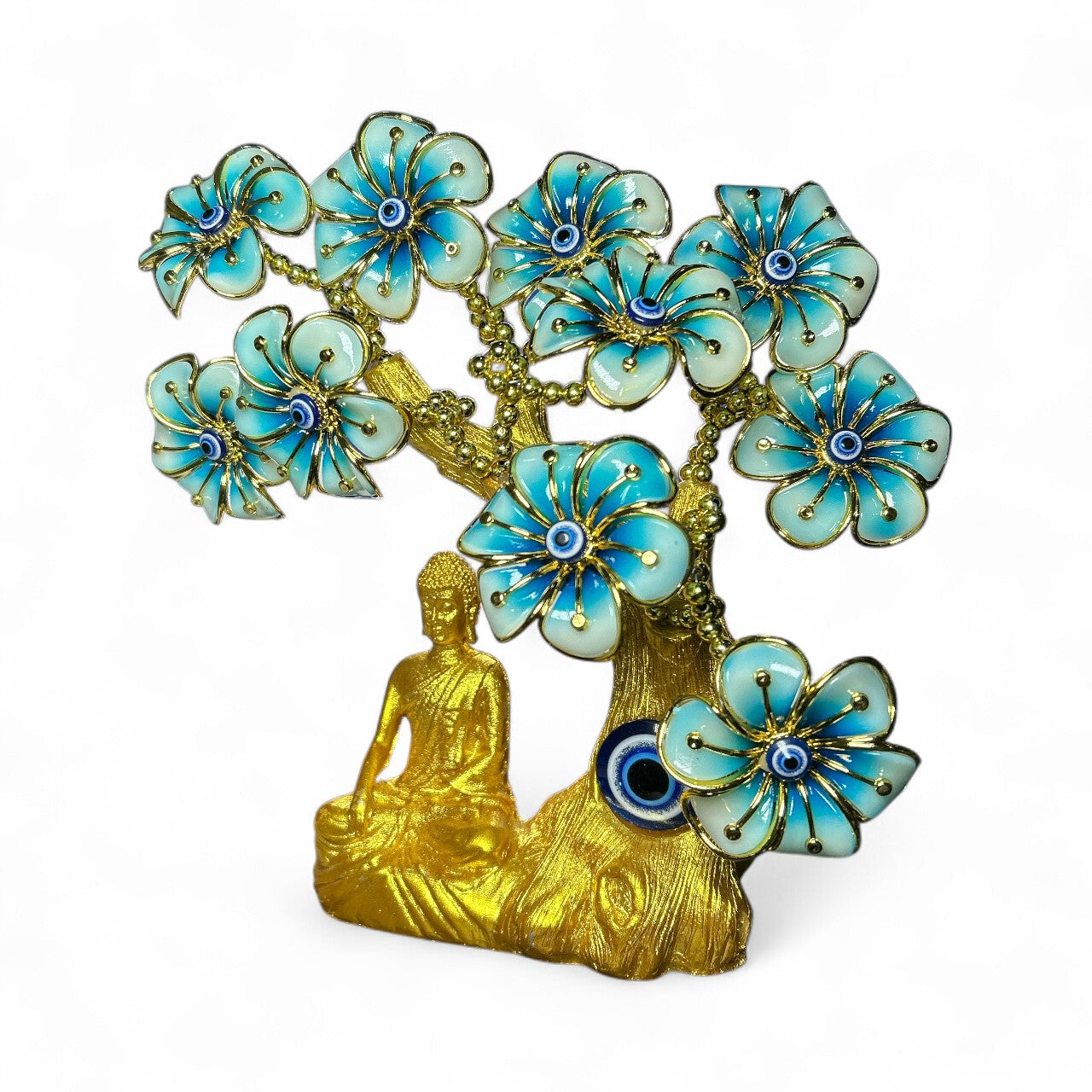 Golden Buddha Evil Eye Tree