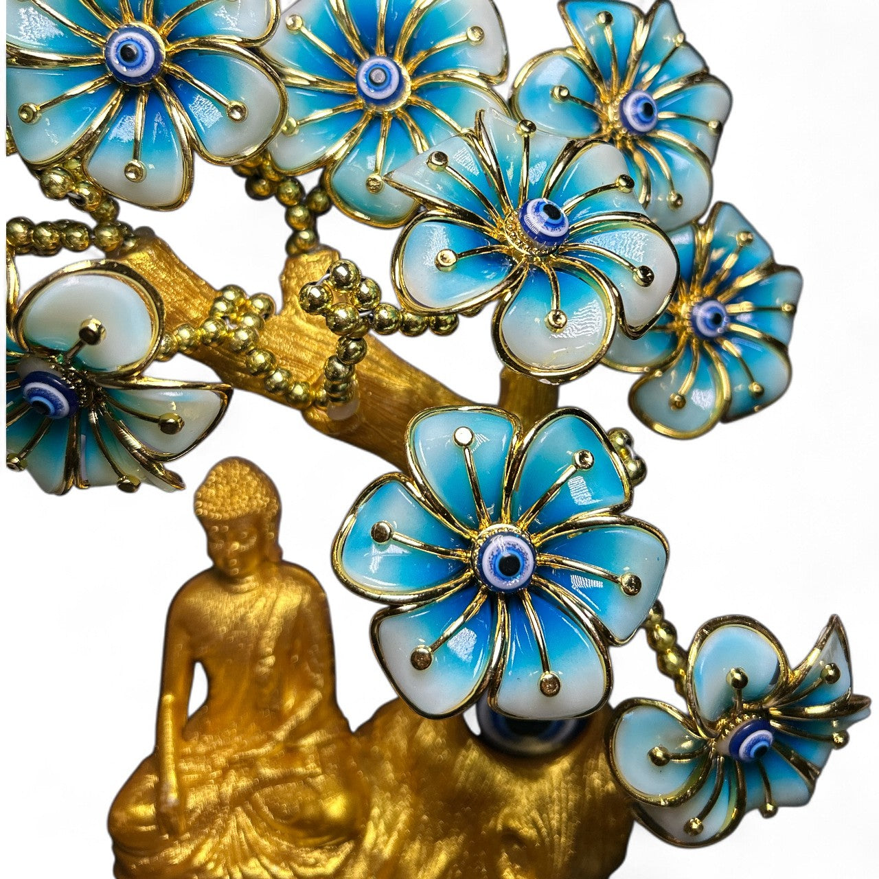 Golden Buddha Evil Eye Tree
