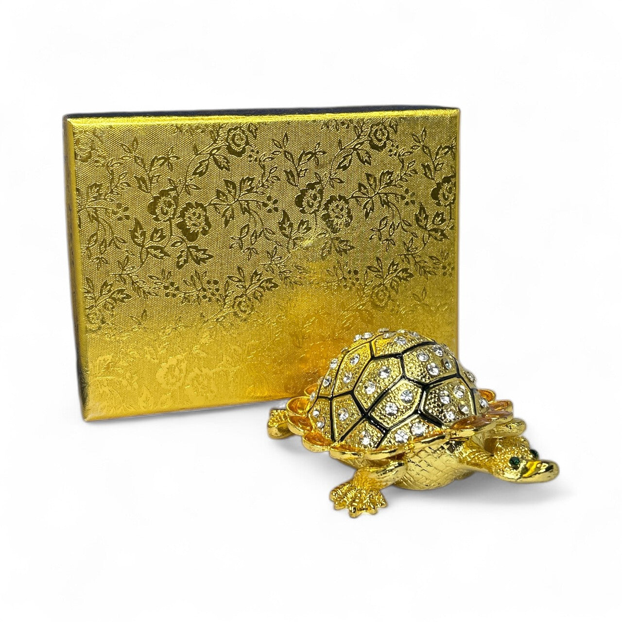 Golden Feng Shui Tortoise Trinket / Jewelry Box
