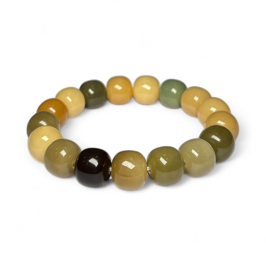 Natural Bodhi Root Beads Bracelet