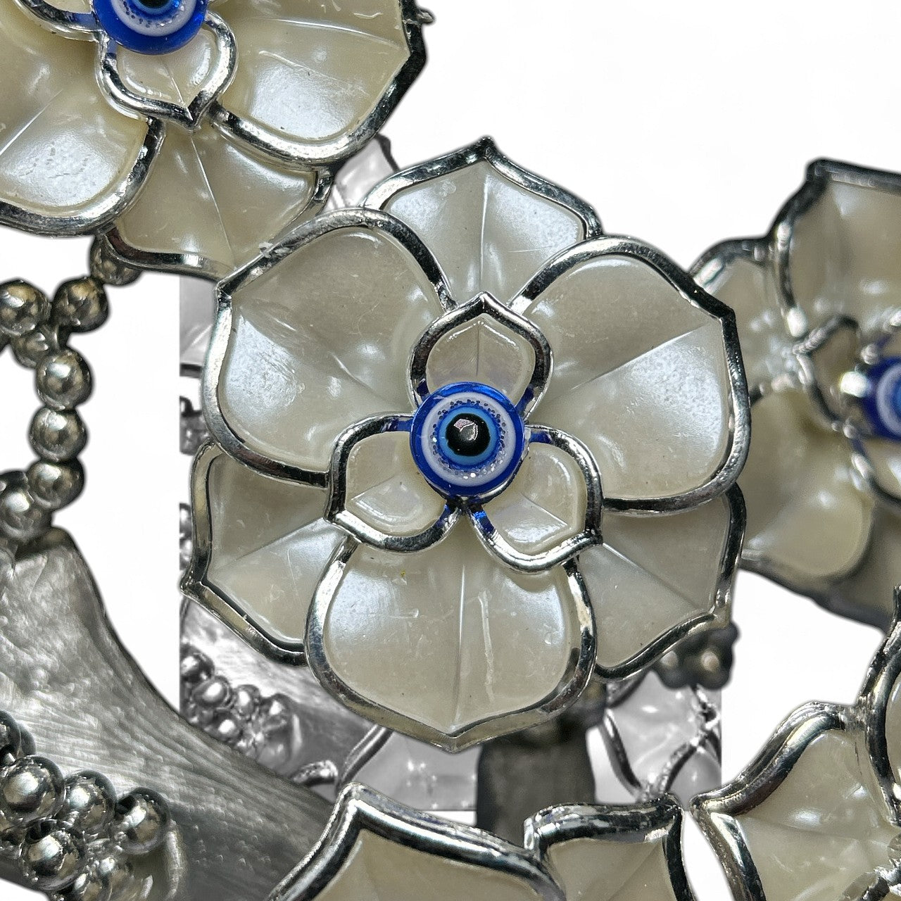 Silver Evil Eye Tree with Owl