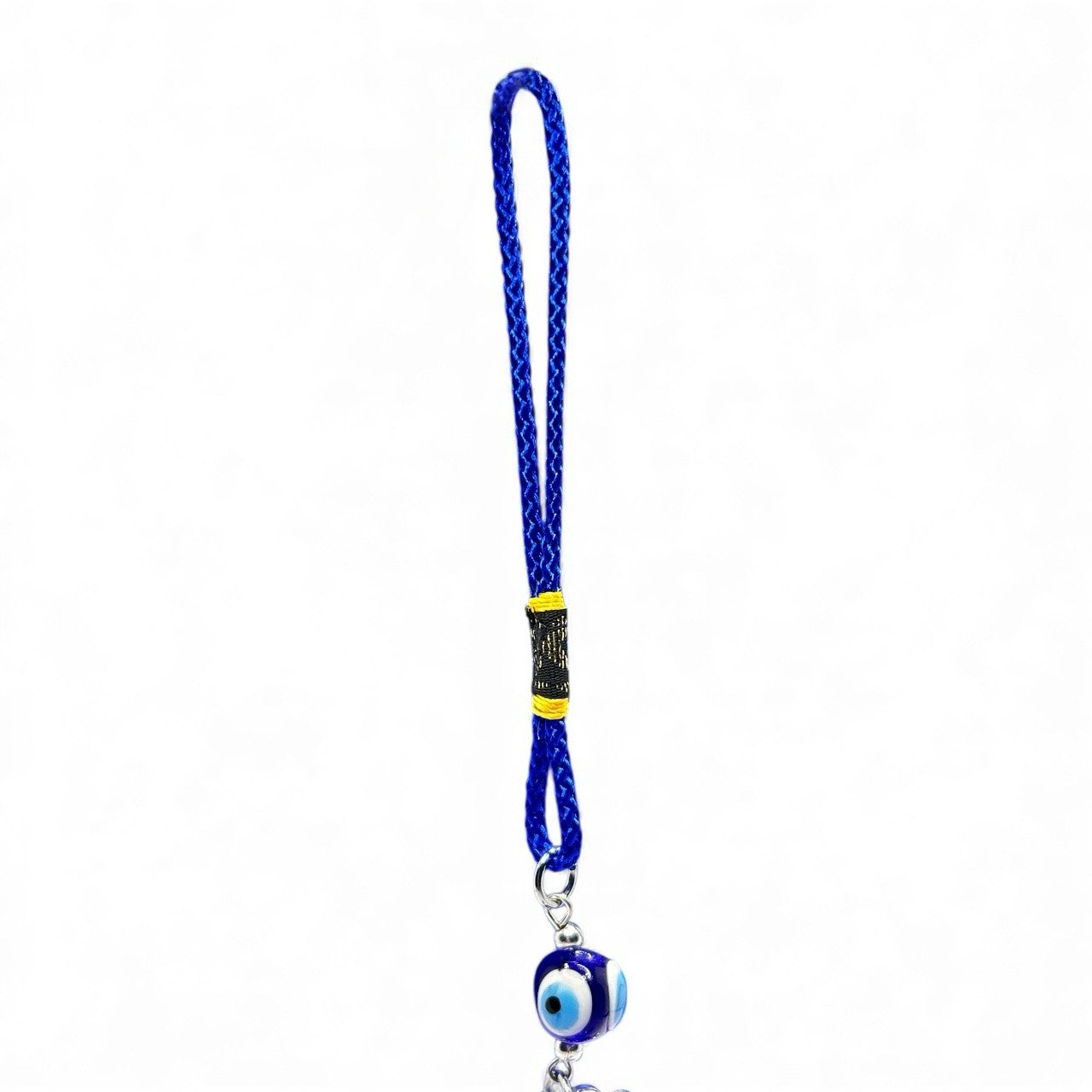 Mandala Evil Eye Wall Hanging with Blue Tassel