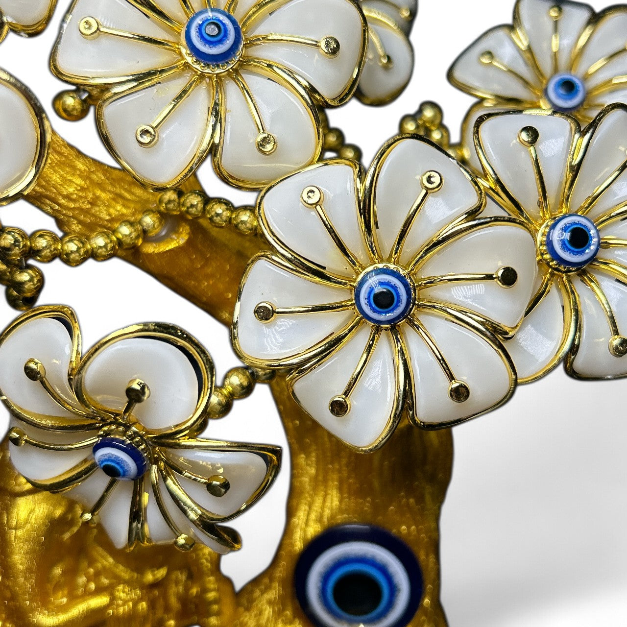 Golden Ganesha Evil Eye Tree