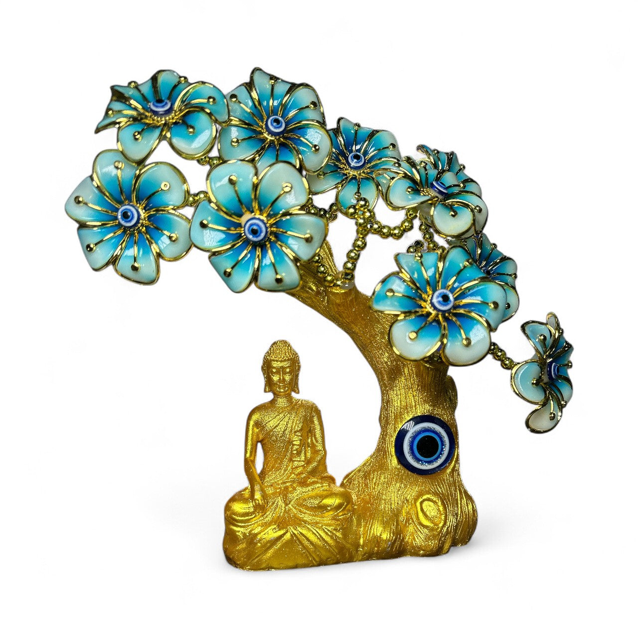 Golden Buddha Evil Eye Tree