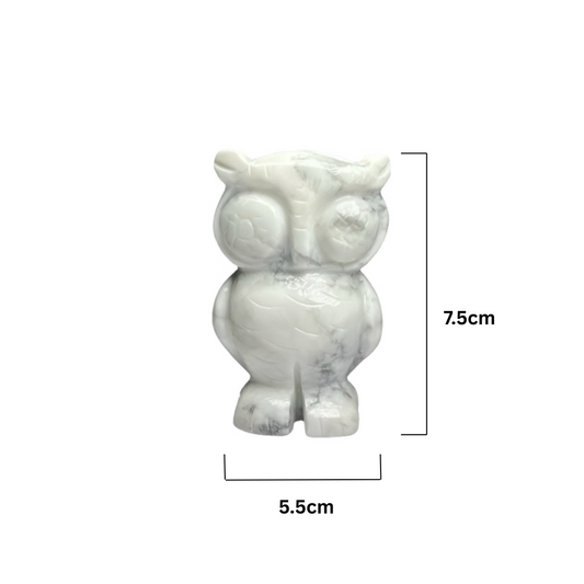 Howlite Owl
