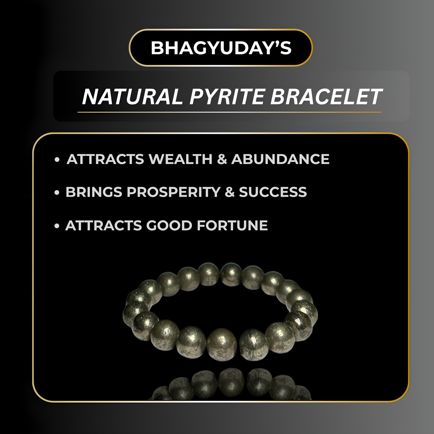 Natural Pyrite Bracelet