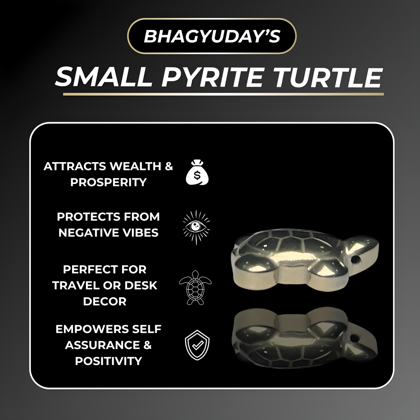 Small Pyrite Turtle