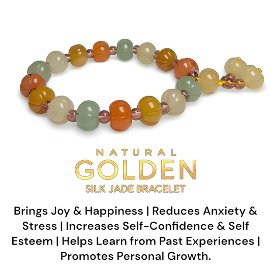 Natural Golden Silk Jade Bracelet