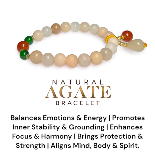 Natural Agate Bracelet.