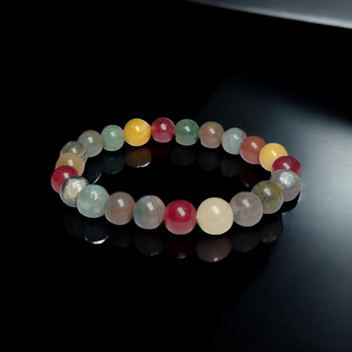 Natural Multi-Colored Jade Bracelet