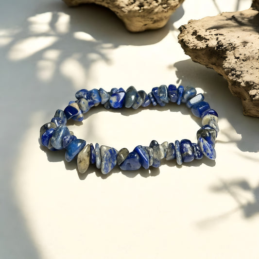 Natural Lapis Lazuli Chips Bracelet