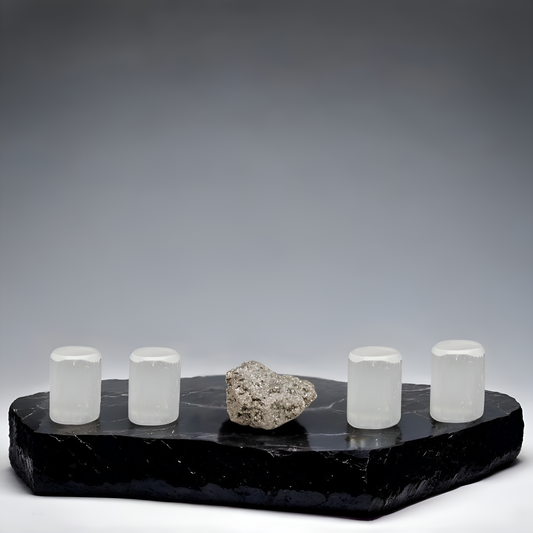 Pyrite & Selenite 4-Piece Collection.