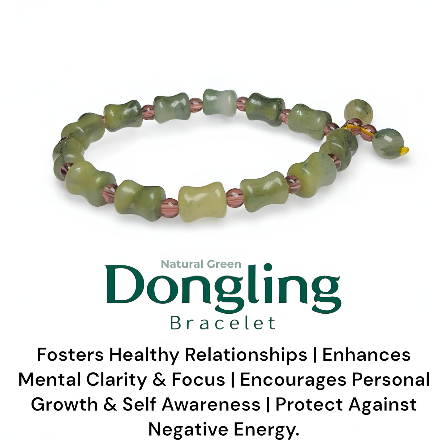 Natural Green Dongling Bracelet