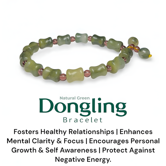 Natural Green Dongling Bracelet