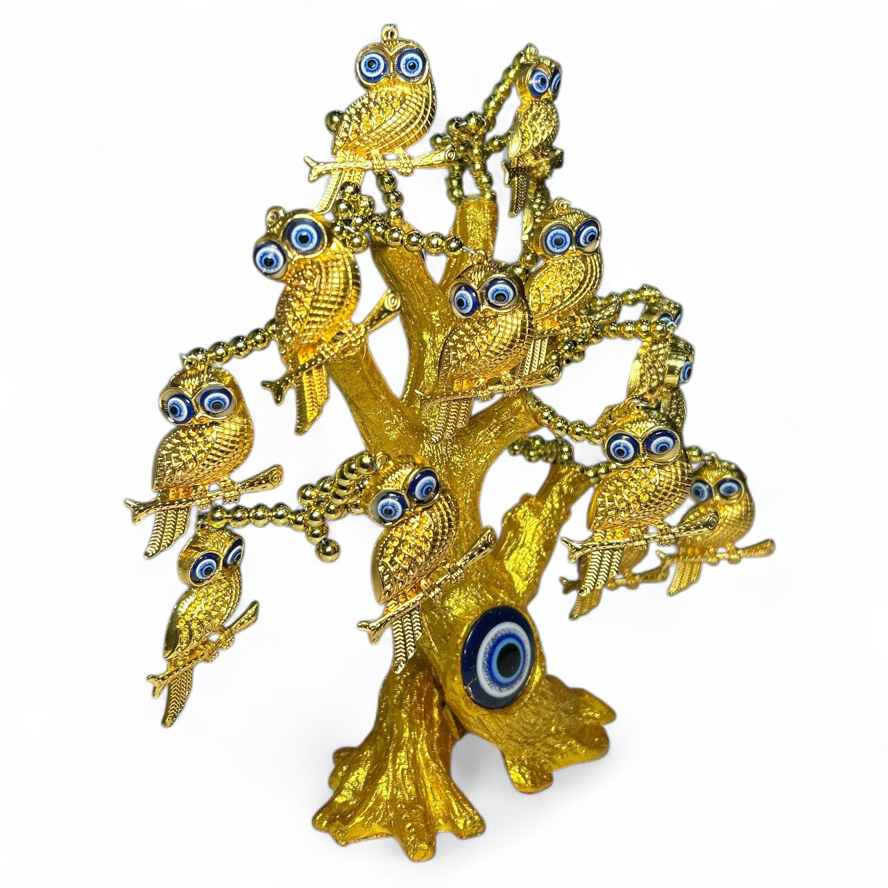 Golden Evil Eye Owl Tree