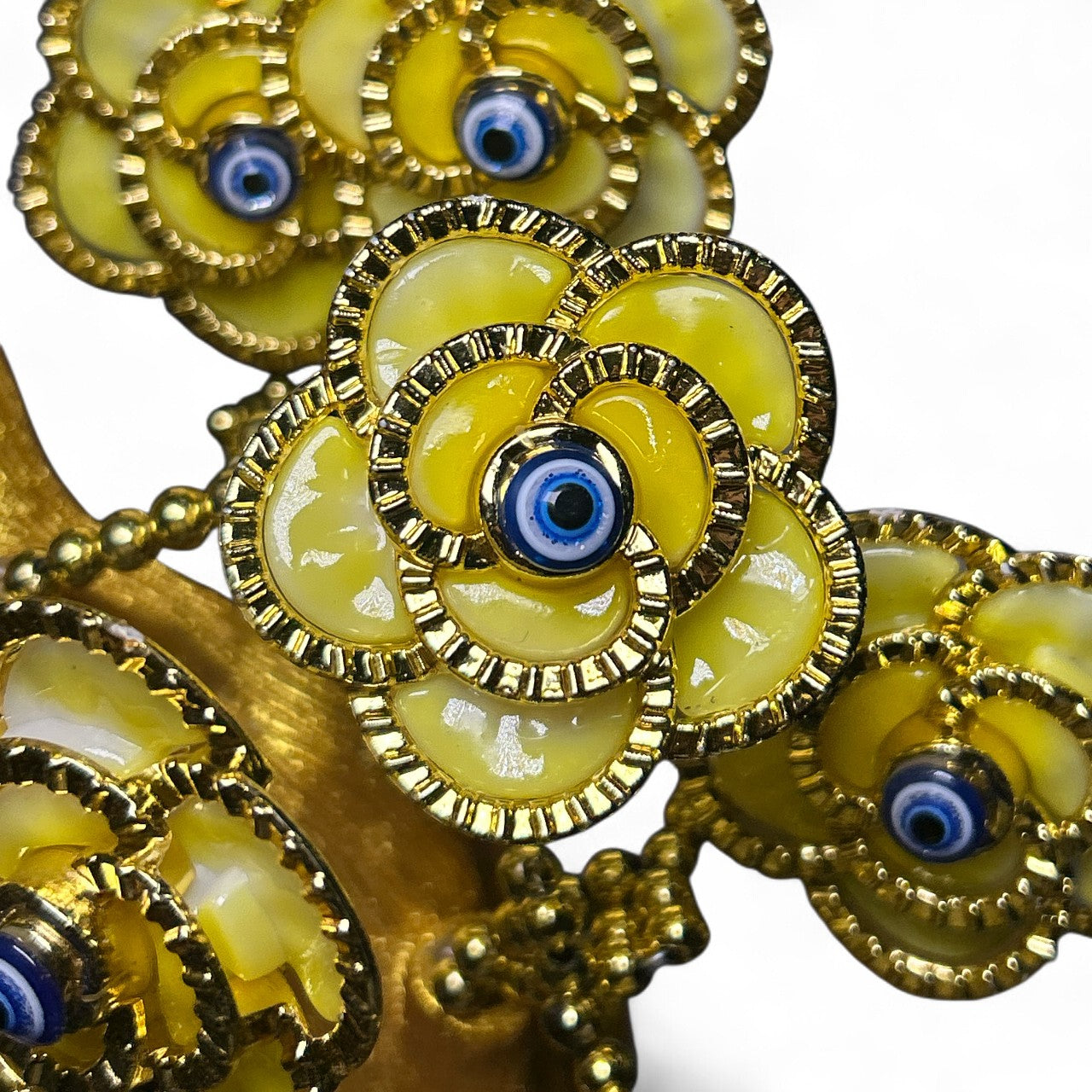 Golden Evil Eye Tree with Owl