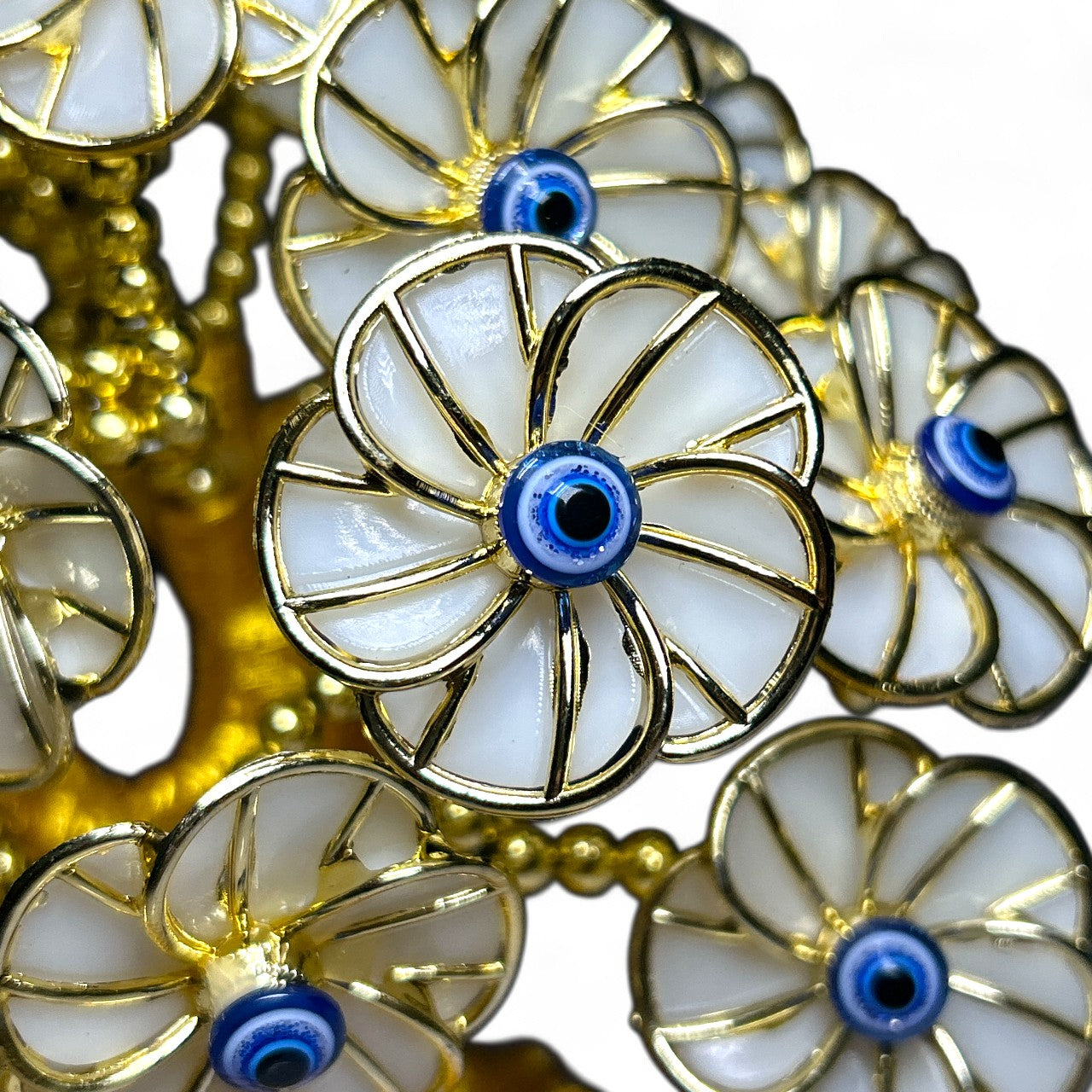 Golden Evil Eye Money Tree Showpiece