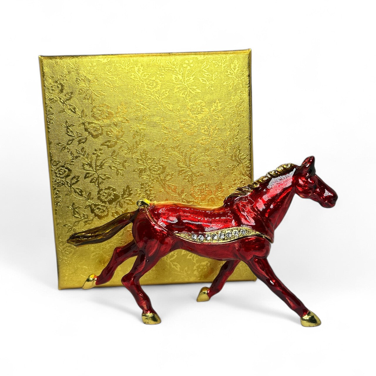 Luxury Red Horse Trinket / Jewelry Box