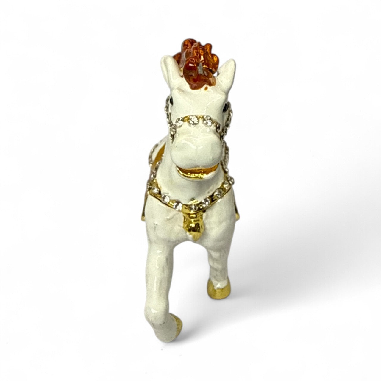 Luxury White Horse Trinket / Jewelry Box