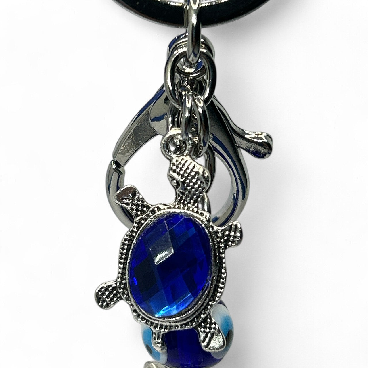 Lucky Turtle Evil Eye Keychain