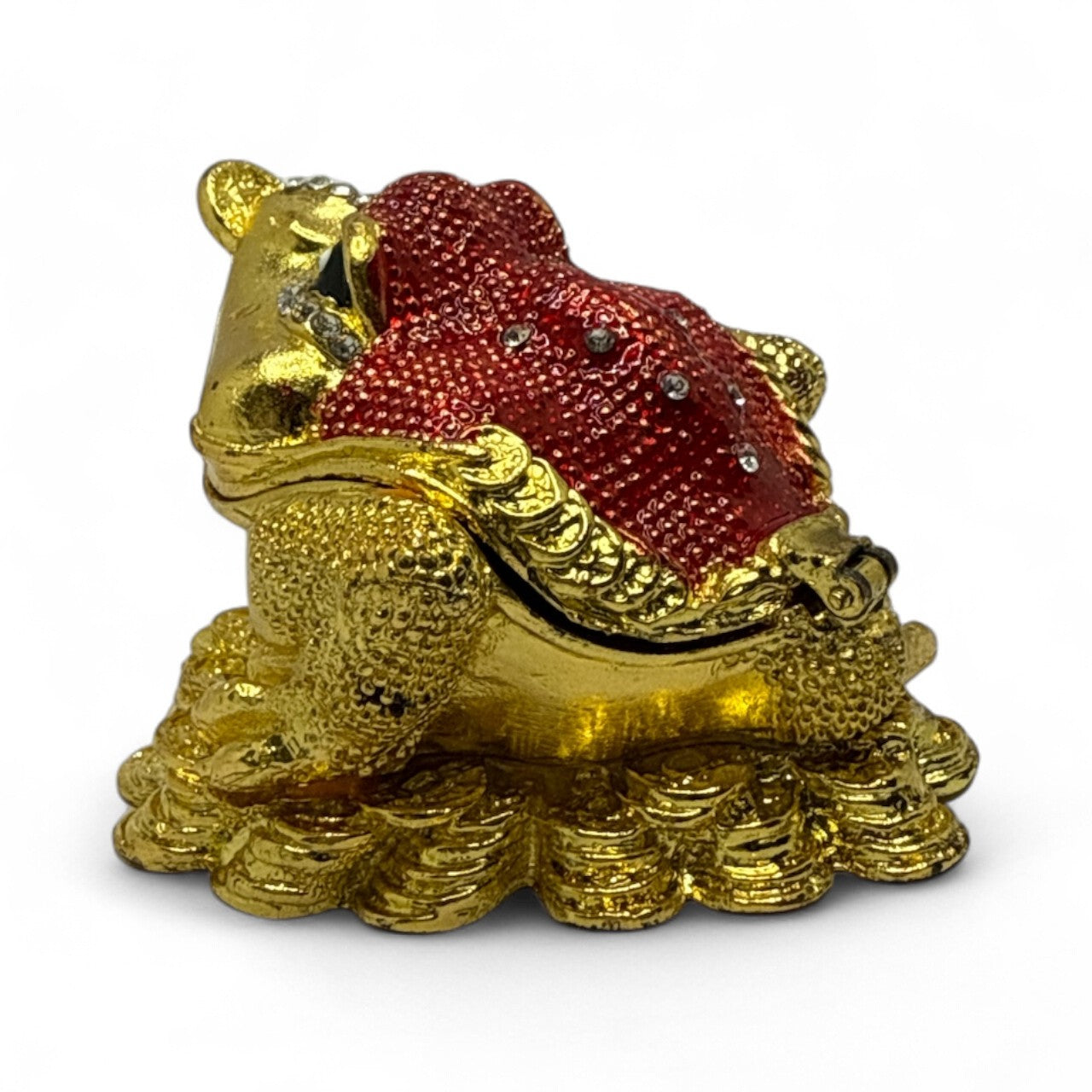 Golden Feng Shui Money Frog Trinket / Jewelry Box