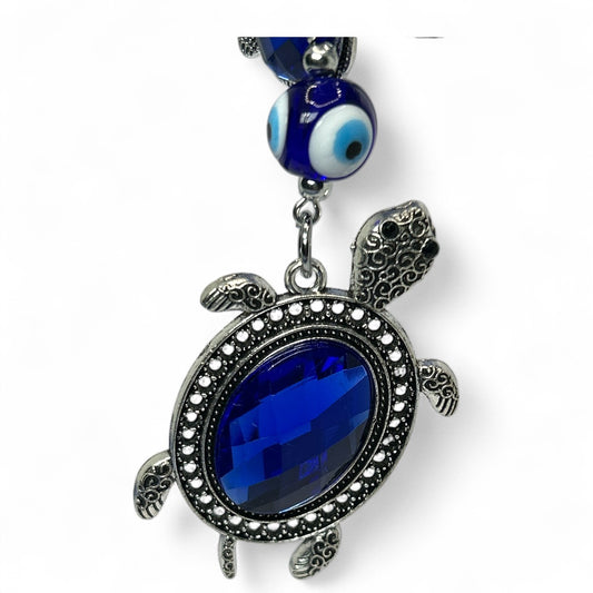 Lucky Turtle Evil Eye Keychain