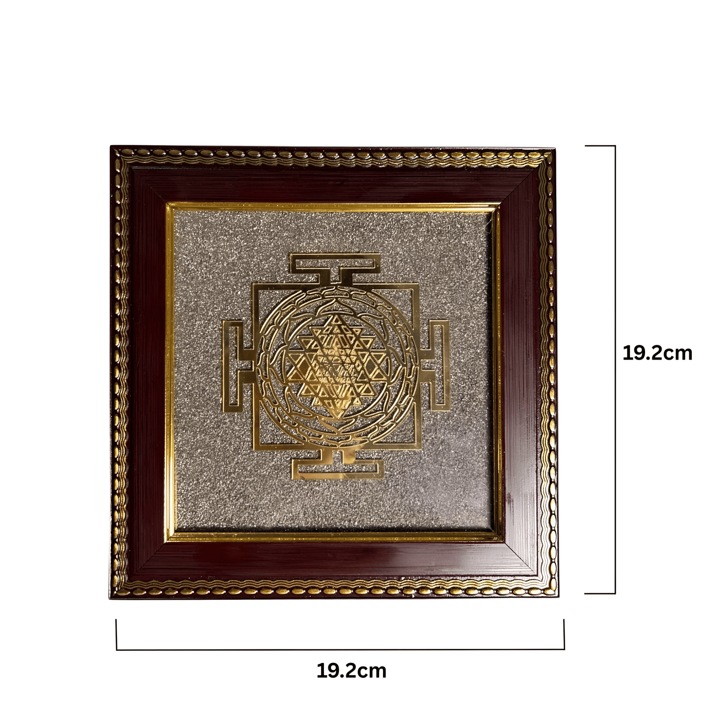 Shree Yantra Pyrite Dust Frame
