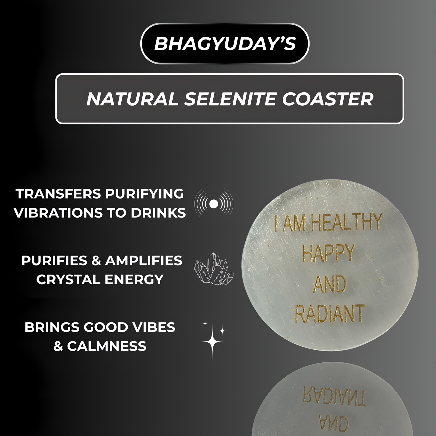 Natural Selenite Coaster