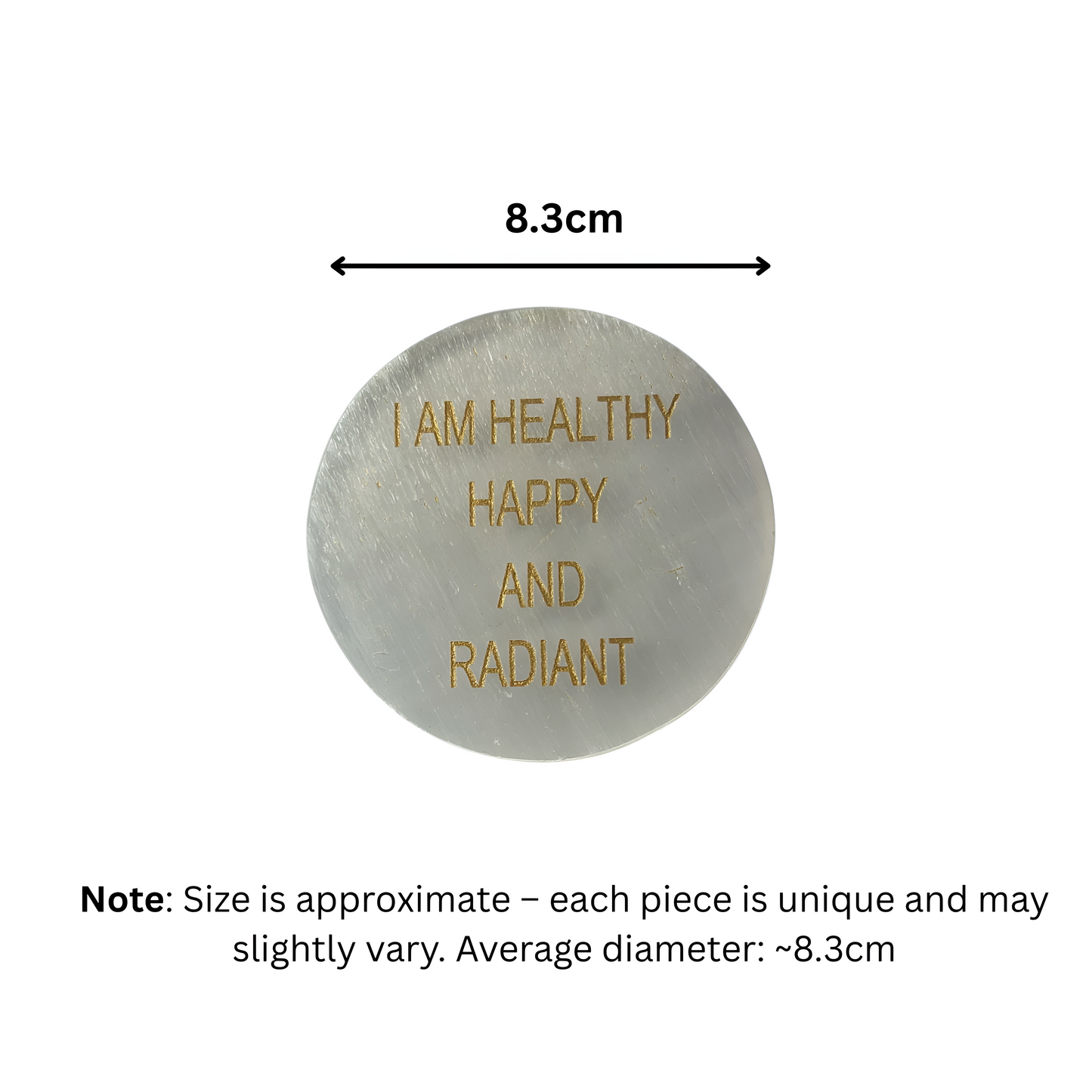 Natural Selenite Coaster