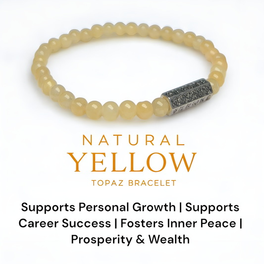 Natural Yellow Topaz Bracelet