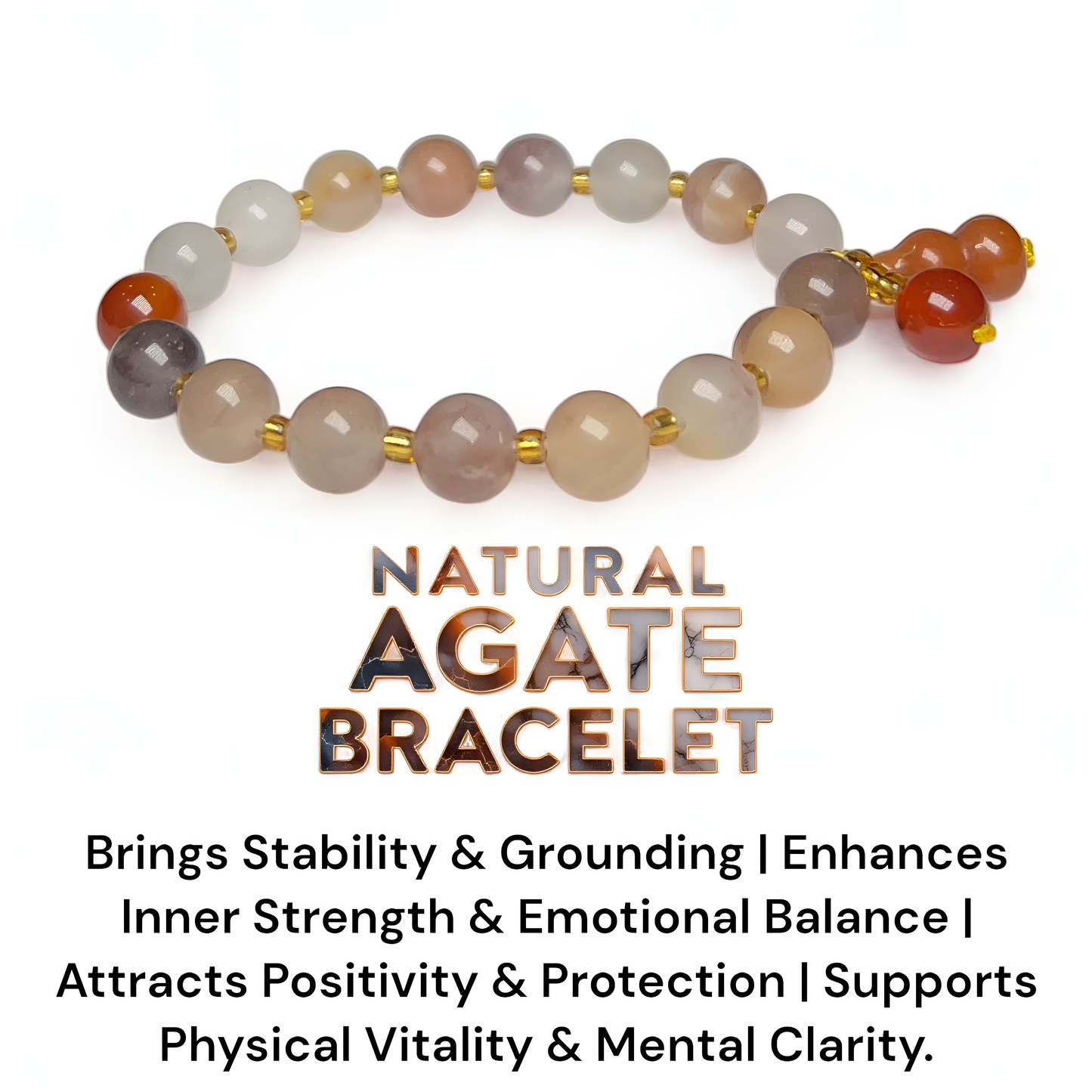 Natural Agate Bracelet.