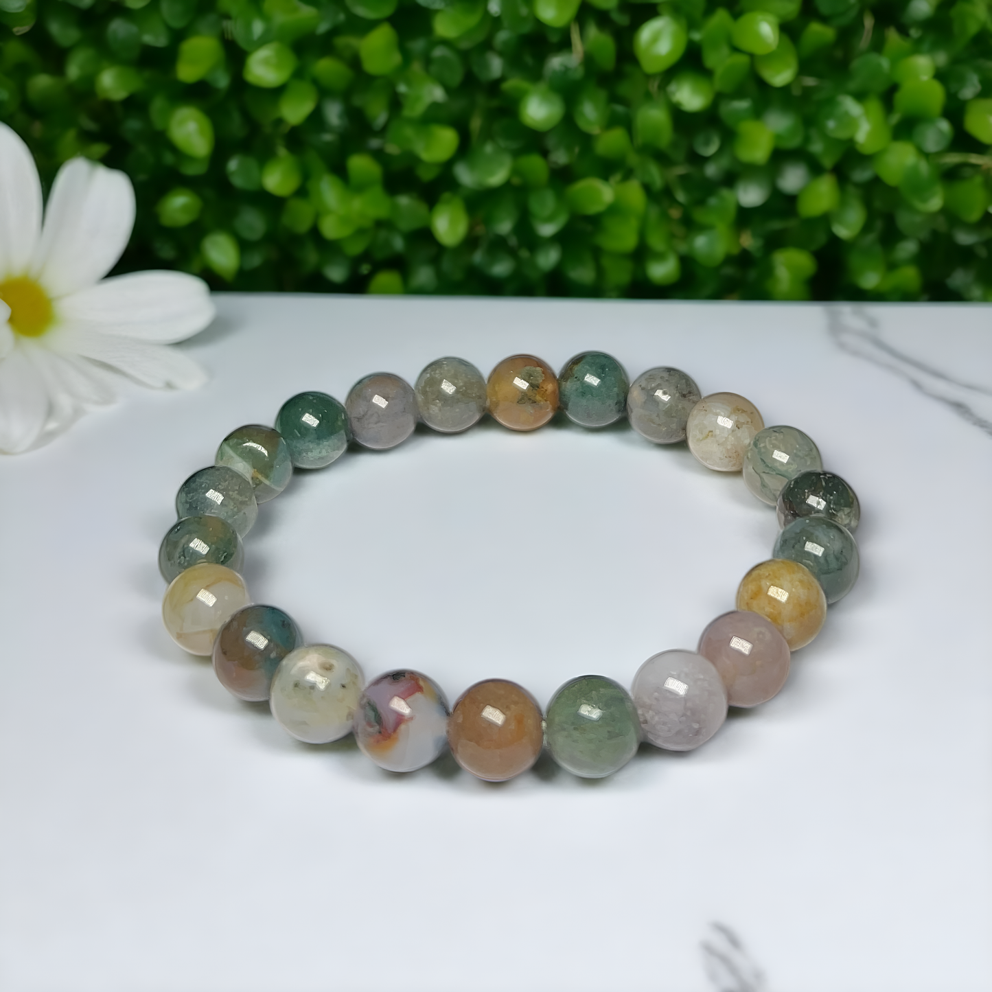 Natural Moss Agate bracelet