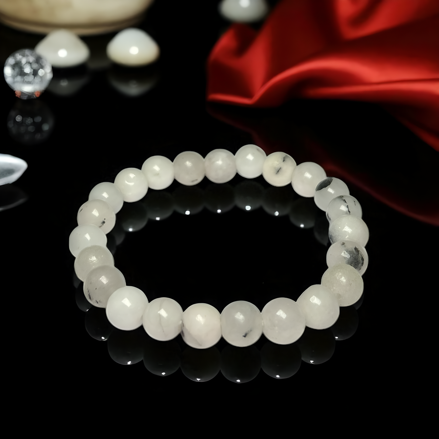 Natural Rainbow Moonstone bracelet