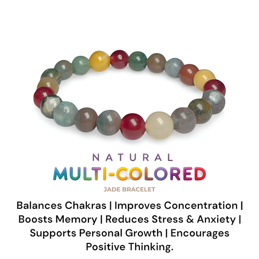 Natural Multi-Colored Jade Bracelet