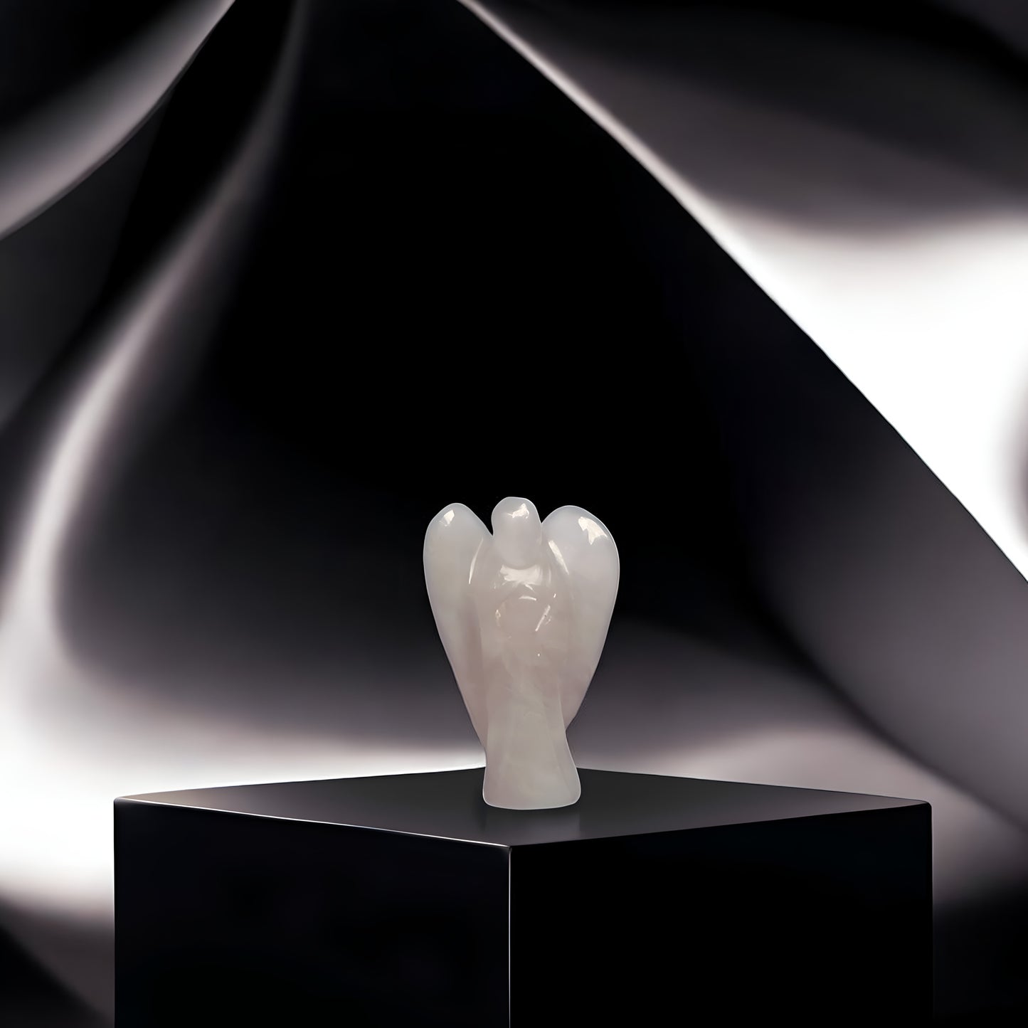 Rose Quartz Angel Figurine