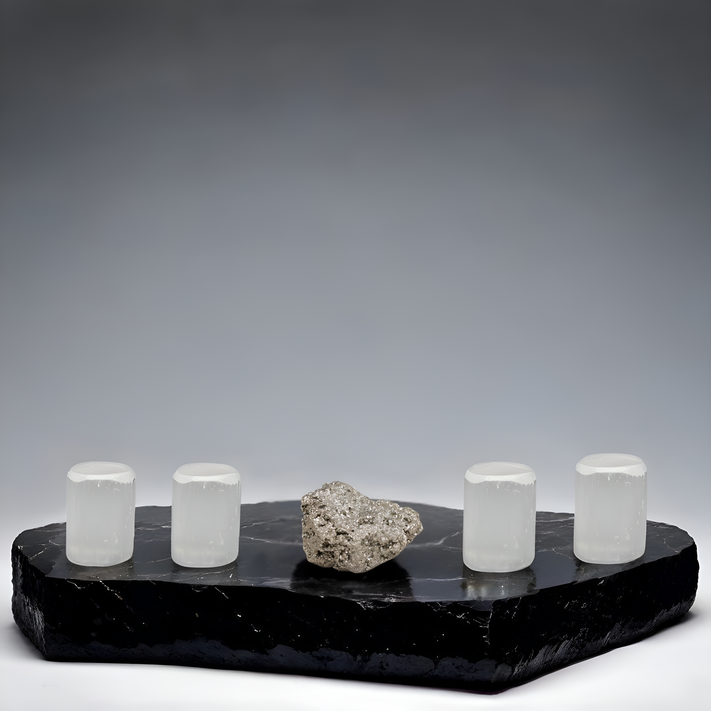 Pyrite & Selenite 4-Piece Collection.