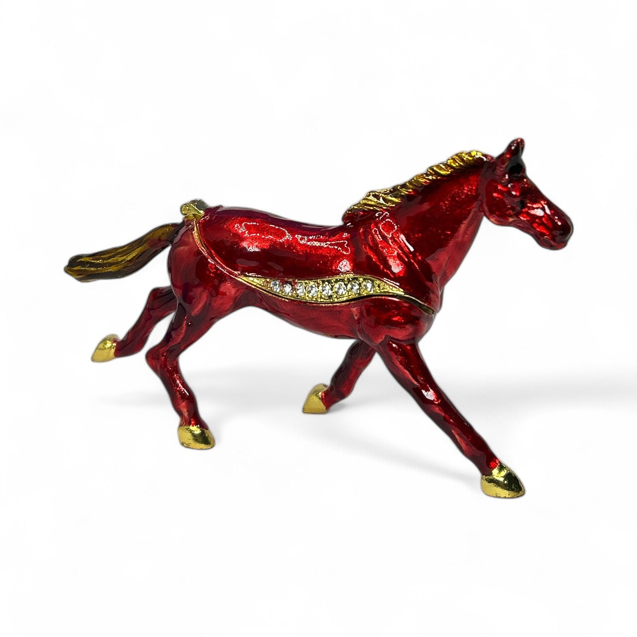 Luxury Red Horse Trinket / Jewelry Box