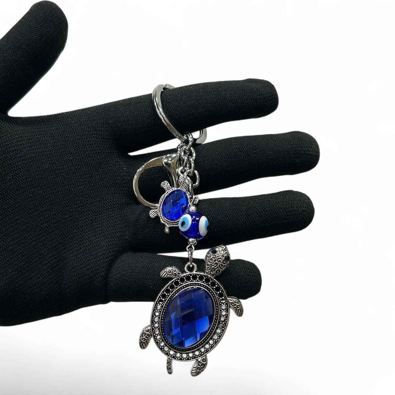 Lucky Turtle Evil Eye Keychain